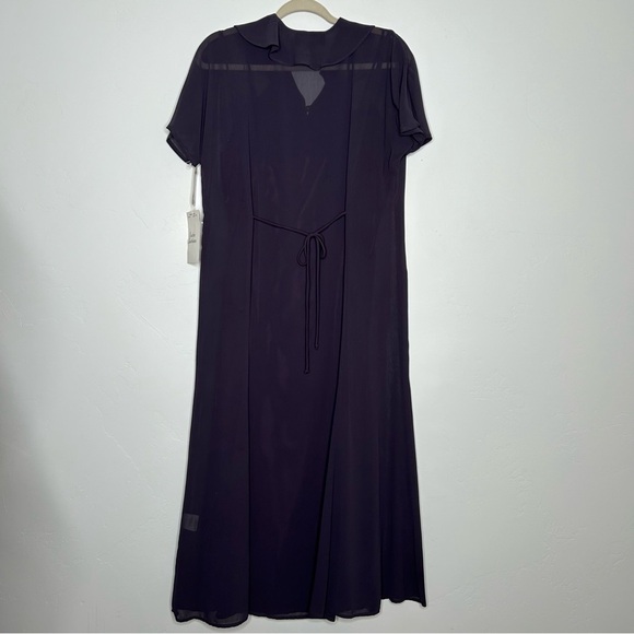 NWT Vintage 90's Shelli Segal Plum Maxi Dress Dress Size 8 Practical Magic Fall - Picture 2 of 13
